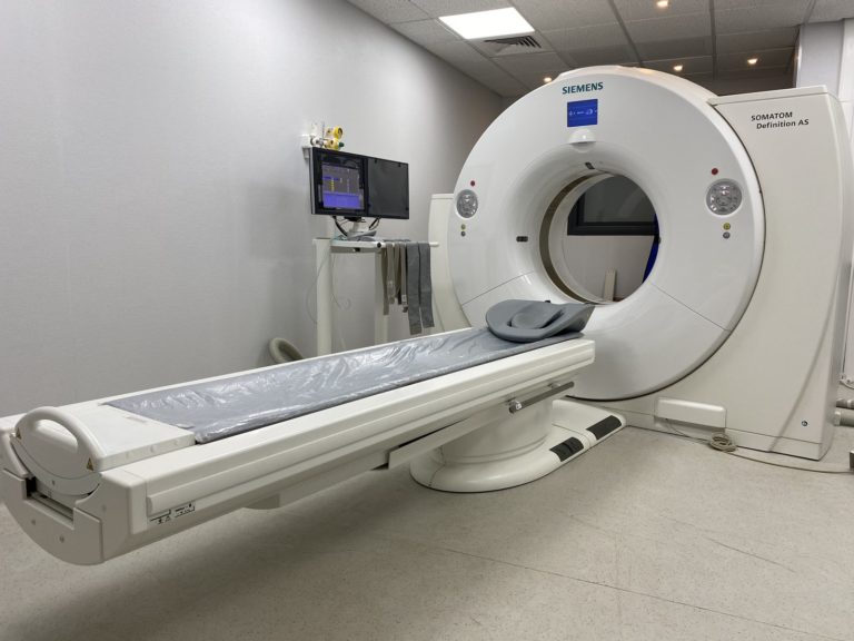 Salle de Scanner avec module interventionnel déporté en salle